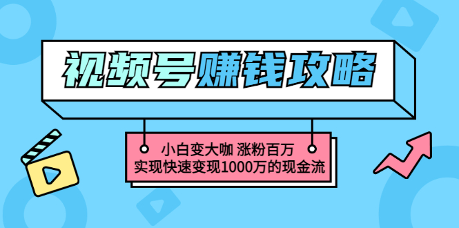 【副业项目3549期】怎么通过视频号赚钱（视频号赚钱详细教程攻略）-智创资源网