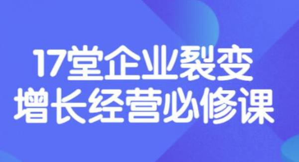 【副业项目3838期】张琦《盈利增长17堂必修课》企业裂变增长的经营智慧，带你了解增长的本质-智创资源网