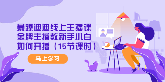 【副业项目4495期】暴躁迪迪线上主播课，金牌主播教新手小白如何开播（15节课时）-智创资源网