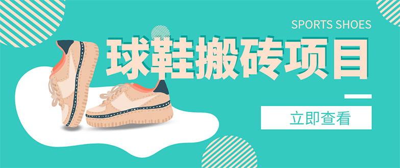 【副业项目4740期】外面收费998的球鞋搬砖项目，月入5000+【详细教程+资源渠道】-智创资源网