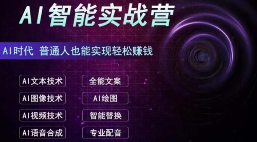 【副业项目7091期】AI智能赚钱实战营保姆级、实战级教程-智创资源网