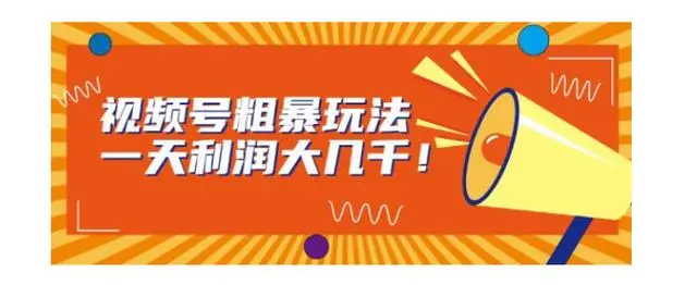 【副业项目7125期】视频号粗暴玩法，一天利润大几千！-智创资源网