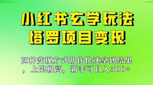 【副业项目7214期】新手也能日入500的玩法，上限极高，小红书玄学玩法-智创资源网