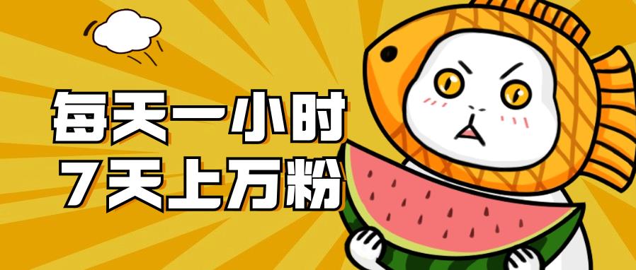 【副业项目7328期】暴力涨粉项目，每天一小时，7天上万粉-智创资源网