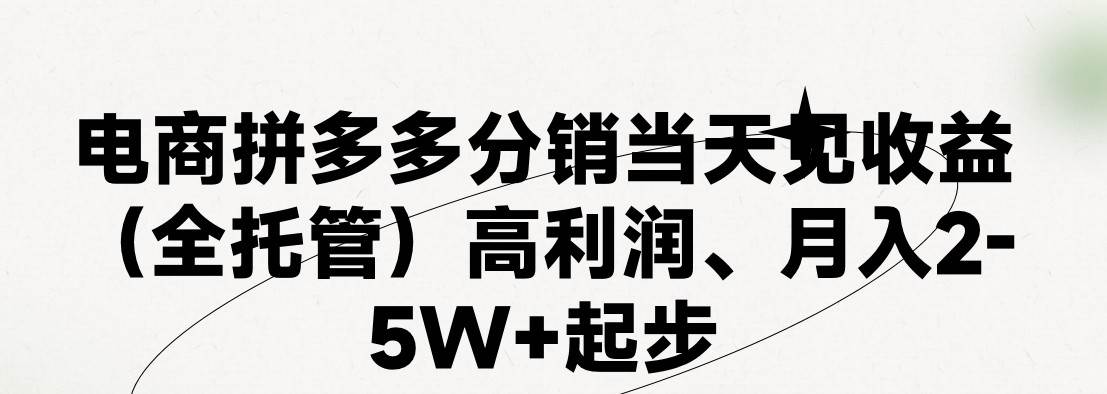 最新拼多多模式日入4K+两天销量过百单，无学费、 老运营代操作、小白福…-智创资源网