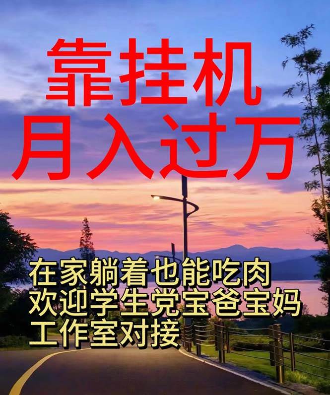 靠挂机，日入1000+，躺着也能吃肉，电脑手机都可挂-智创资源网